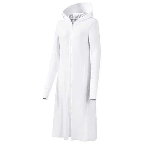 Ryaonfky Women's Uv Sun Protection Coat Cover-Up Dress Cooling Outdoor Clothing With Pockets Beach Fishing Hiking Hoodie #TOP8