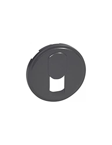 Legrand 067937 Enjoliveur Céliane pour Prise Téléphone pour Réseau Mixte et Basique, Finition Graphite, Lot de 10
