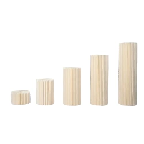 Colonnes pliables en carton au design minimaliste pour présentoir luxe