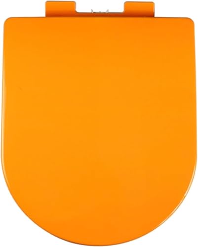 Abattant de toilette clipsable orange pour un nettoyage facile sans effort