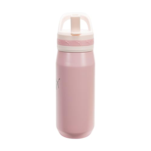 Image of PUMA unisex-adult 18oz Insulated Stainless Steel Water Bottle With Straw & Carry Handle