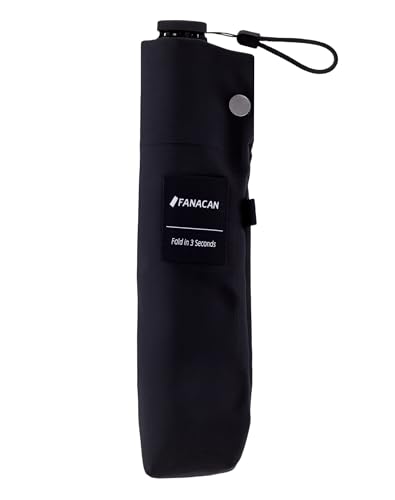 FANACAN 3秒でたためる最軽量折りたたみ傘 形状記憶折り畳み傘 6本骨 軽くて大きい 親骨50cm 超撥水 コンパクト 丈夫 風に強い 365日持ち歩く常備傘 ミニ傘 梅雨対策 メンズ 男性 レディース 女性 プレゼント