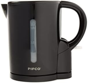 PIFCO® Black Kettle - 1.7 Litre Capacity - 2200W Cordless Electric Kettle - BPA Free - Fast Boil Kettle - Auto Shut-Off and Boil-Dry Protection - Anti-Scale Filter - Anti Slip Feet