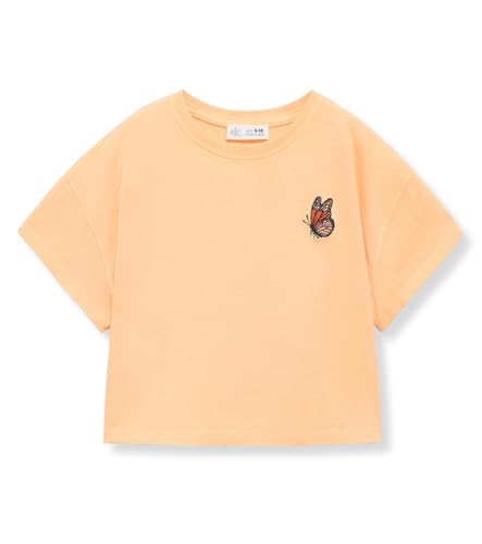 Image of Alan Jones Clothing Girls Crop T-Shirt | Short Length Drop Shoulder Tee | Printed Casual Top for Girls
