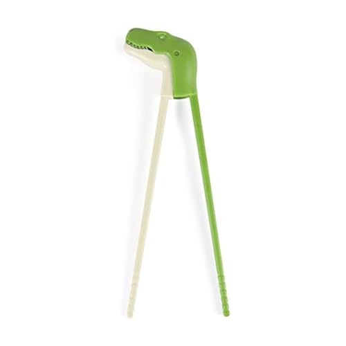 Genuine Fred MUNCHTIME Chopsticks, T-Rex Dinosaur - Picky Eater Solutions - Beginner Kids Reusable Chopsticks - Animated, Interactive Design - Fun Gift & Stocking Stuffer for Kids