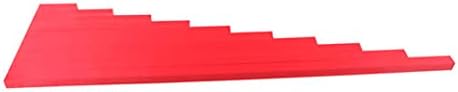 Montessori Long Red Rods - Stacked Arrangement Sensory Math Game for 3+ Year Olds