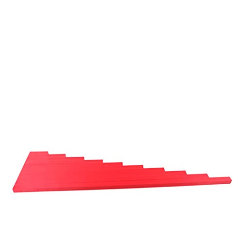 Montessori Toys for 3+ Year Old Long Red Rods Without Digital Cards Stacked Arrangement Sensory Toys Montessori Math Game Preschool Learning Wooden Toys for Toddlers