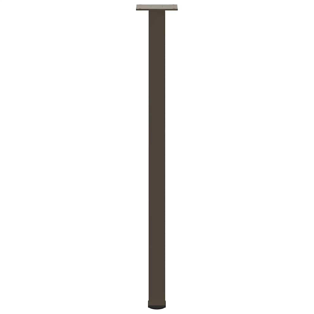 4 sztuki stalowych nóg stołu powlekanych proszkowo 72-74 cm do stołu konsolowego, regulowane nóżki poziomujące, wstępnie nawiercone otwory i śruby w zestawie, nowoczesne geometryczne