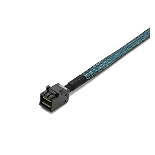 Cable Interno HD Mini SAS 12G SFF-8643 a 4 SATA 0.25m miniatura 2