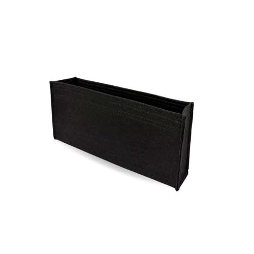 SAMORGA (N3-68/CHA-Classic-M-U Bolsa organizadora para CHA Classic Flap Medium 25,5 cm Bolsa com aba 1,2 mm, preta