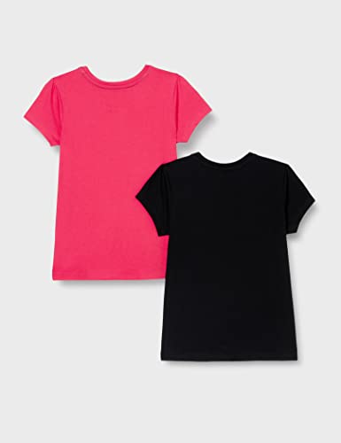 Image of Amazon Brand - Symbol Regular Fit Girls 100% Cotton Solid Print Half Sleeves T-Shirt | Age 2-12 Years
