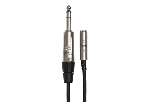 Cable adaptador Hosa HXMS-025 Pro 3.5mm a 1/4 pulg 25 pies miniatura 3