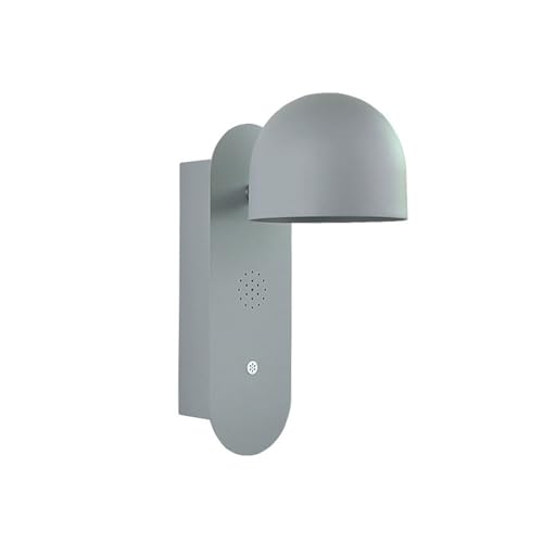 Lámpara de pared LED moderna gris orientable con control de voz 2