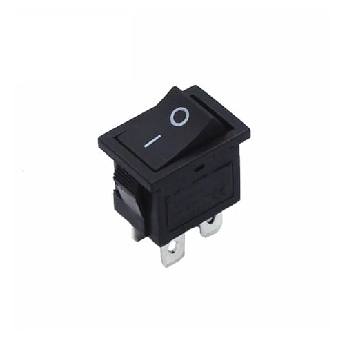 1pcs KCD1 LED ON-Off 4 Pin Boat Car Rocker Switch 21 * 15mm 6A/250V 10A/125V AC Black Red Green Light Siwtch(Black)