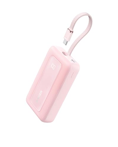 Anker Zolo Powerbank (2025 Upgrade), 20000mAh, 30W High-Speed-Ladegerät mit integriertem USB-C Kabel, Akku-Pack für iPhone 17/16/15-Serie, Galaxy und mehr