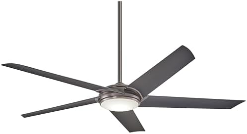 Minka-Aire F617L-GM Raptor 60 Inch LED Ceiling Fan with DC Motor and Integrated 16W LED Light in Gun Metal Finish