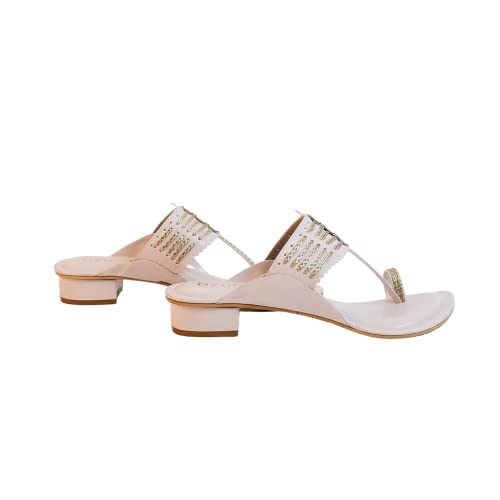 Image of Women's Kolhapuri Short Heel-10514