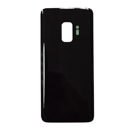 Prodotto nuovo Smartex® Vetro Scocca Compatibile con Samsung Galaxy S9 (G960) - Back Glass Big Hole (Nero)