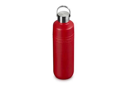 Image of Le Creuset Stainless Steel On The Go Water Bottle, 33 oz., Cerise