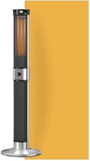 Swan Al Fresco Column Electric Patio Heater, SH16310N, Garden and Outdoor Heating, Adjustable Power Setting, 2000W, Tip Over Safety Switch, IP24 Approved, Stainless Steel Base, Black