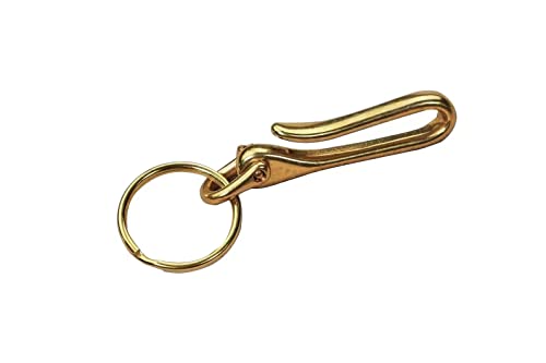 1 SET Solid brass U Key Loop Hook Belt Clip Hook for car keys keychain H23-BFBC