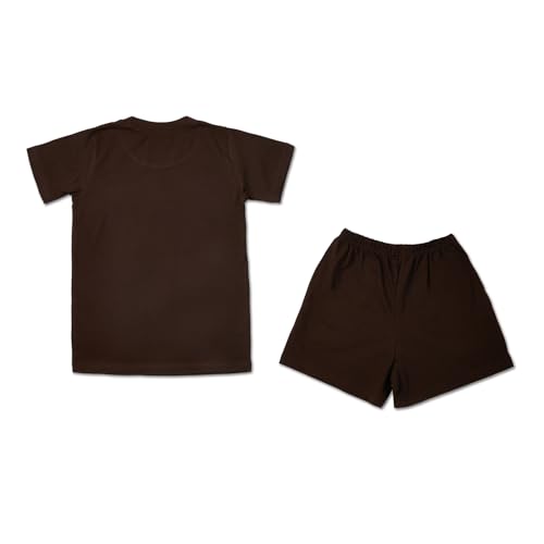 Image of Kids Cotton Premium Plain Boys Tshirt and Shorts Co-ords Set | Breathable & Super Soft Fabric