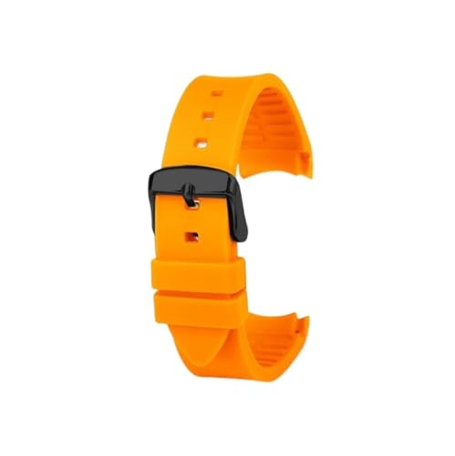 20/22mm �X�|�[�c�h���A�[�N�}�E�X �V���R�[�����v�o���h TIMEX Expedition T49963 T49905�p (�I�����W�u���b�N�A20mm)