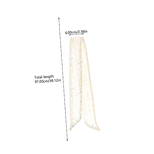 Silk Hair Scarf for Women Lightweight Floral Hair Ribbon Scarf Versatile Headband Neck Wrap present for Fashionable Accessories2