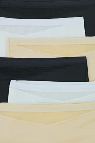 Image of ToBeInStyle Women's Pack of 6 High-Waisted Girdle Brief Tummy Support Everyday Panties