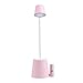 Produktbild SKK Exquisite Lampe LED-Schreibtischlampe Touch Control 2 Farbmodi Stufenlos Flexible USB-Ladeanschluss Stifthalter Wiederaufladbare Studentenschlafsaal Bürolampe für Schreibtisch (Color : Pink)