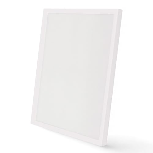 M Ledme - Plafon Superficie Panel LED 60X60cm 40W, Con Selector de Color Blanco Calido, Neutro o Frio (CCT), 4000 Lumenes, Luces led para cocina o habitación, Driver incluido.