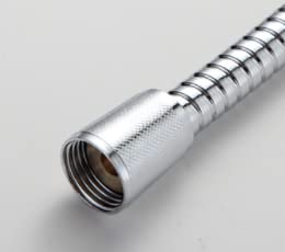 Saraoriginalshop Universal Flexible Shower Strap 1.5 meters in stainless steel double crimping connection from half inch with chrome brass terminals - Image 3