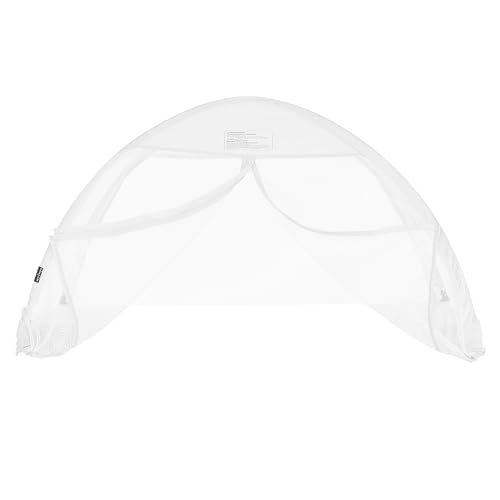 Image of Dream On Me Ziggy Canopy - Dove White, Compatible with Ziggy Square Playpen, UV, Rain & Bug Protection, Foldable & Travel-Friendly