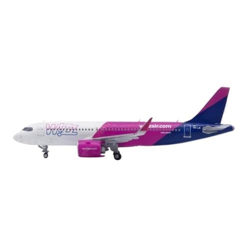 Maquette avion de ligne Wizz Air A320neo objet décoration design pour bureau et salon 1:400