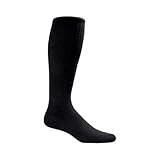Sockwell Men's Circulator Moderate Graduated Compression Sock, Black Solid - XXL