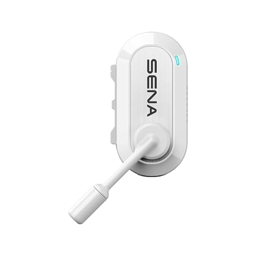 Sena BiKom 20 Outdoor Kommunikationsystem, Leichter Mesh Kommunikator mit nur 20 Gramm Gewicht (Weiß)