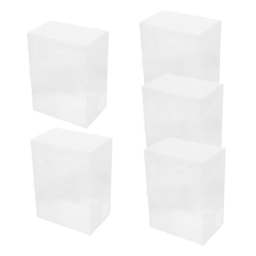 Abaodam 5 Piezas Caja Transparente Cajas Expositoras para Coleccionismo Vitrina Transparente para Figuras Gabinete De Figuras Estuche Coleccionable a Prueba De Polvo De Polivinilo