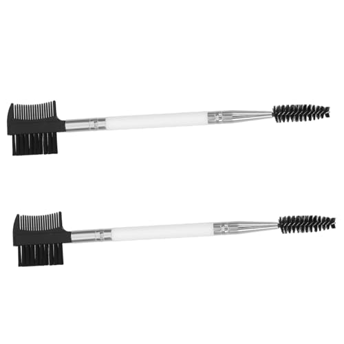 SEWOART 2x Dog Eye Comb Double-ended Deshedding Brush for Pet Grooming Soft Bristle Dog Cat Tear Cleaning