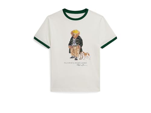 POLO RALPH LAUREN Boys' Polo Bear Cotton Ringer Tee (Big Kid)