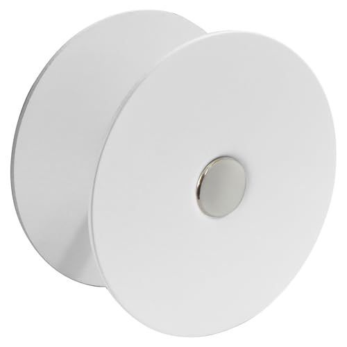 Seimneire 1 Pack White 2-5/8 Diameter Door Hole Cover Plate