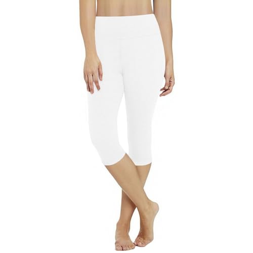 HAOLEI 2025 Mallas Deporte Mujer,Leggins Deportivos Mujer Mallas Piratas 3/4 Push Up Fitness Cintura Alta Elástica Pantalones Capri Opacos Cómodo Leggings Elasticos para Yoga Pilates Jogging