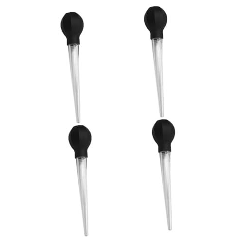 HOMOBABE 4 Pezzi Pompa per Condimenti con Tubo Aspira Liquidi Accessorio per Barbecue e Facile da Usare Carne Arrosto e Piccole