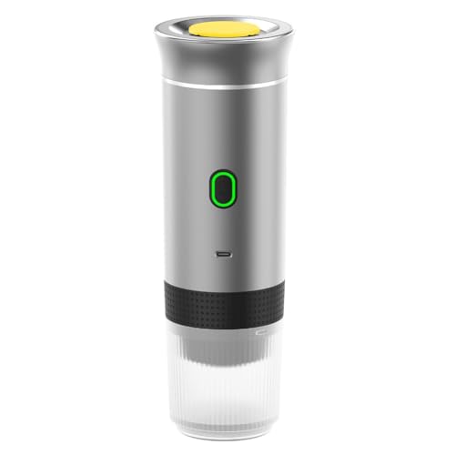 Hipzeepo Minimáquina de Café Expreso Portátil para Viajes, Recargable, Autocalentable, para Coche, Pequeña