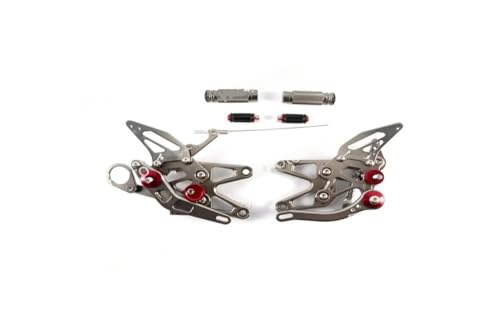 Repose-pieds arrière moto réglables en alu forgé pour S1000RR 2009-2014