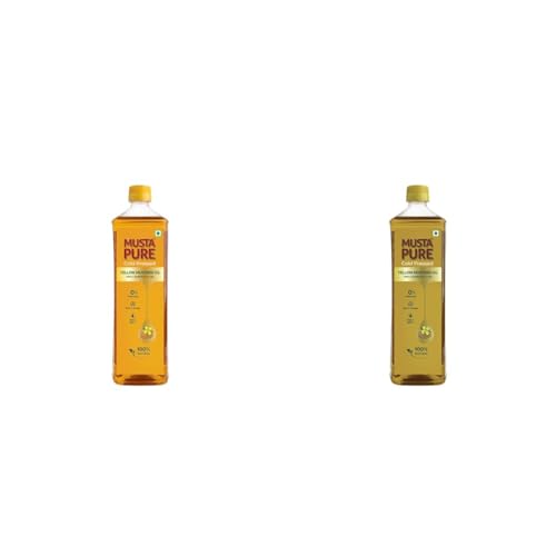 Image of Musta Pure Cold Pressed Yellow Mustard Oil Pet Bottle 1L (Pack of 2)