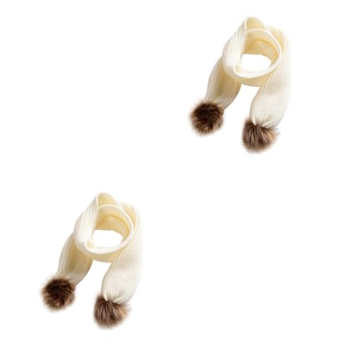 Bufandas de punto infantiles para regalo de cumpleaños LIFKOME chal de acrílico animado 2 piezas 6