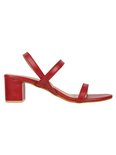 Image of ICONICS Women's Heels, Red, 3