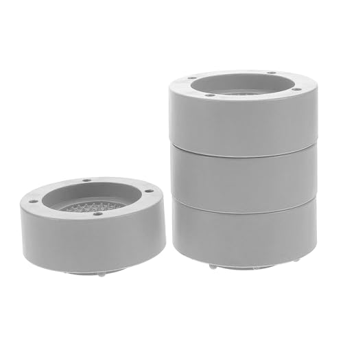 WOONEKY Washing Machine Foot Pads Drum Washing Machine Support Feet Anti-Vibration Pads for Washer Grey 4 Pack