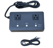 Generic 5Gstore App-Controled Remote Power IP Switch - 2 Outlets (US) Outlet (US) Version compatible with Alexa and Google, UIS-722B