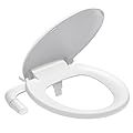 SAMODRA Bidet Toilet Seat Bundle with Soft Close - Non-Electric Dual Nozzle System, Quick-Release for Easy Installation & Clean (Round Seat & Bidet Bundle)